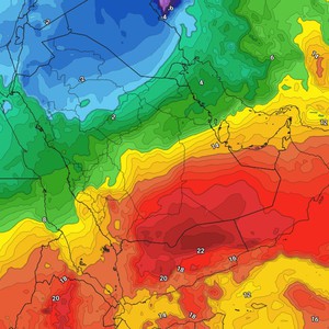 Golfe Persique Masse D Air Polaire Siberienne Tres Froide Qui Atteint L Arabie Saoudite Et S Etend Ensuite Jusqu Au Koweit Arabiaweather Arabiaweather