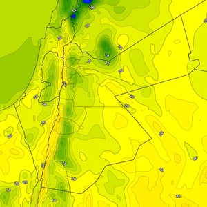 Jordan Cold Weather Over The Highlands And Stable Saturday With The Appearance Of High Clouds 