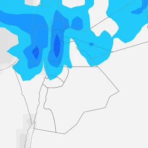 الأردن: المزيد من الهطولات المطرية الساعات القادمة في مناطق عدة بما فيها عمان ان شاء الله