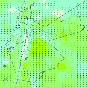 Thursday: Dusty conditions to varying degrees, with relatively hot weather continuing.