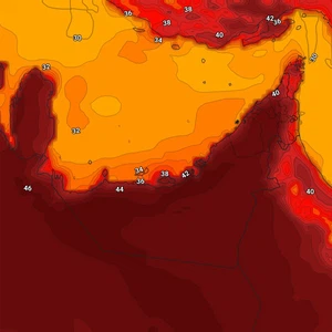 Emirates | More than normal temperatures and blazing Tuesday
