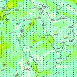 A slight drop in temperatures and Khamasin weather conditions continue to affect the Kingdom on Monday, April 7, 2025.