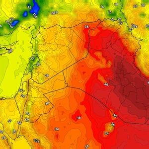 درجات الحرارة تتخطى الـ40 مئوية.. تعمّق تأثير الكُتلة الهوائية الحارة بالتزامن مع اقتراب المنخفض الجوي الخماسيني | عرب تايم درجات الحرارة تتخطى الـ40 مئوية.. تعمّق تأثير الكُتلة الهوائية الحارة بالتزامن مع اقتراب المنخفض الجوي الخماسيني | عرب تايم