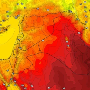 العراق | ارتفاع قليل على درجات الحرارة الثلاثاء واشتداد على سرعة رياح البوارح