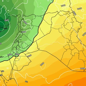 Jordan: Two consecutive low-pressure systems bring cold and rainy winter weather to several regions.
