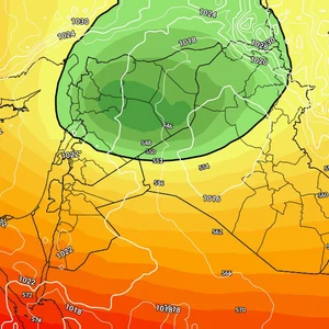 The remnants of the polar air mass will remain near the Kingdom for the next two days (very cold weather and some precipitation)