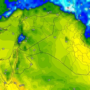 طقس مشمس ودرجات حرارة عشرينية مع هبوب الرياح الشمالية الغربية على مختلف مناطق العراق