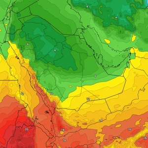 L’extension de l’anticyclone sibérien jusqu’en Arabie Saoudite et une augmentation notable du froid sur le reste de la semaine
