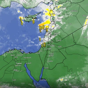 الأردن | سحب ماطرة شمال فلسطين قد تؤثر بشكل محدود على أجزاء من شمال غرب المملكة الساعات القادمة