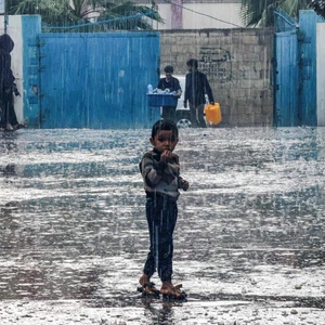 L'équivalent d'environ 36 milliards de litres d'eau... d'énormes quantités de pluie devraient tomber sur Gaza lundi et mardi.