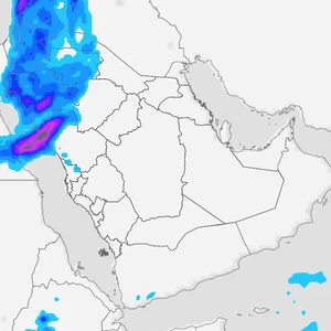 Saudi Arabia | Indications point to a distinct rainy spell bringing rain and hail to wide areas early next week