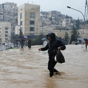 Jordanie | Cumuls de précipitations enregistrés durant les conditions météorologiques instables