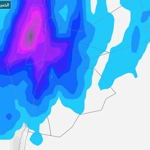 Jordan | Drastic weather changes and thunderstorms accompanied by hail showers on Tuesday