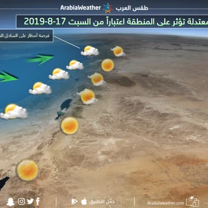 كتلة هوائية مُعتدلة تؤثر على المنطقة اعتباراً من السبت