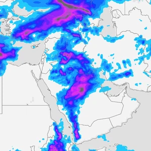 The National Center for Meteorology in Saudi Arabia warns of widespread heavy thunderstorms on Saturday.