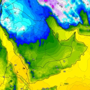 A new cold wave will affect large parts of Saudi Arabia in the coming days