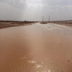 أمطار حائل طريق بقعاء تصوير نافع الشمري
