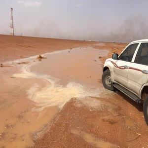 أمطار متوسطة شمال حقروصين تصوير فهد الشلاش عب رشبكة طقس حائل