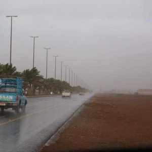 امطار الخير في أم غافة ( مدينة العين ) تصوير احمد الراشدي
