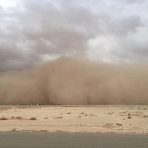 عاصفة رملية في الغيدانية 