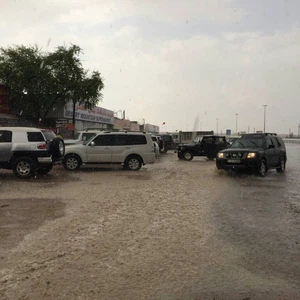 جانب آخر من أمطار المنطقة بإمارة  الشارقة 