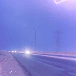 جدة تحت البروق والعواصف الرعدية Fahd
