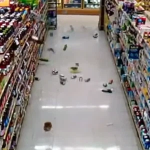  لحظة وقوع زلزال في ولاية أوكلاهوما