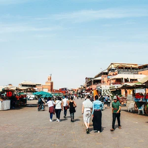 The road to the Bahia Palace in Marrakesh... in 27 photos