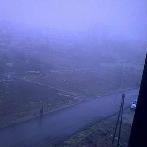 بالصور : محافظة السويداء تشهد أمطار ديمية غزيرة نهار اليوم السبت