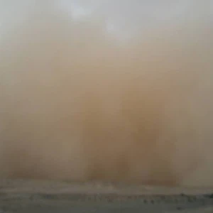 عاصفة رملية في القطرانة: تصوير أحمد الأطرم