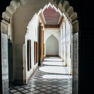 The road to the Bahia Palace in Marrakesh... in 27 photos