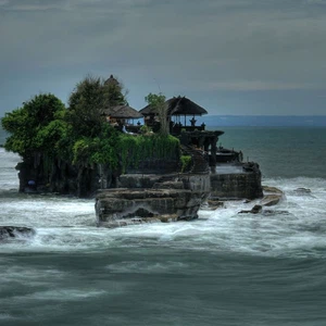 Bali Island.. Is the moon hidden?