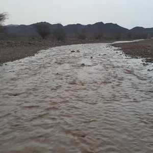 امطار طريق الفقرة غرب المدينة المنورة (طريق ضبوعه)