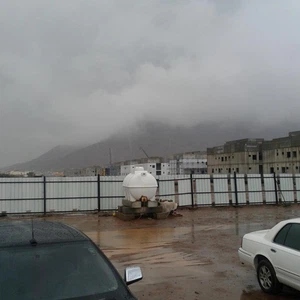 تساقطت الأمطار بغزارة على المدينة المنورة صباح الثلاثاء