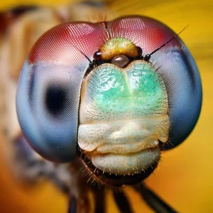 قام المصور بالتقاط المشاهد من عالم الحشرات الخاص دون أي تدخُل و تعديل