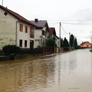 ارتفاع منسوب المياه في إحدى البلدات الكرواتية