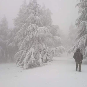 صور الثلوج من جبال البابور للمصور شعيب درويش 