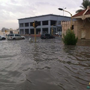 صور لأمطار الأحساء نقلاً عن صحيفة الأحساء نيوز 