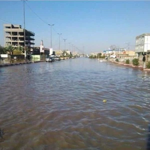 بالصور : موجة فيضانات تجتاح العاصمة العراقية بغداد