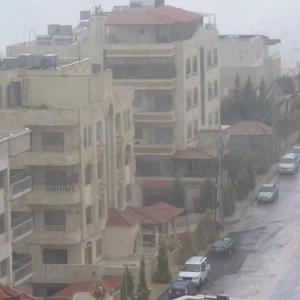  أمطار مرج الحمام جنوب غرب العاصمة الأردنية عمان