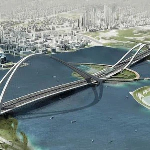 In pictures: The world&#39;s largest arch bridge in Dubai