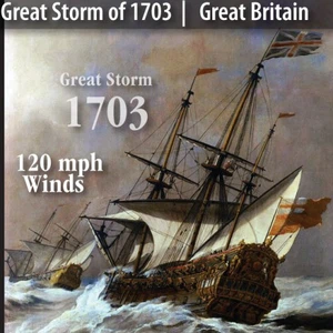 العاصفة العملاقة التي ضربت بريطانيا عام 1703