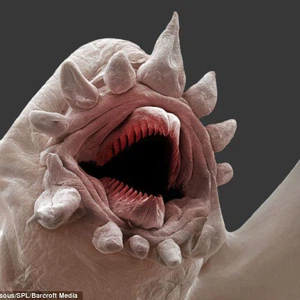 كائن بحري مجهري يمتلك فكاً وأسناناً 
