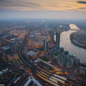 مغامر يلتقط صوراً رائعة تكشف جمال لندن من الجو 