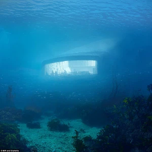 En images, découvrez le premier restaurant sous-marin d&#39;Europe
