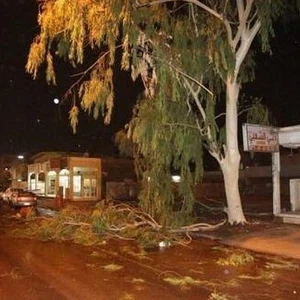 بالفيديو: عاصفة رعدية قوية تضرب الخفجي وتقتلع بعض الأشجار