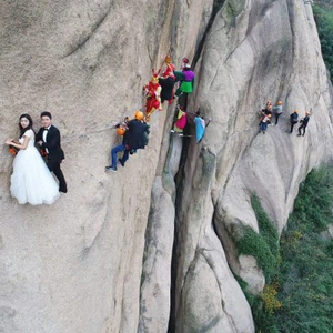 In pictures, see the most dangerous wedding ceremony in the world