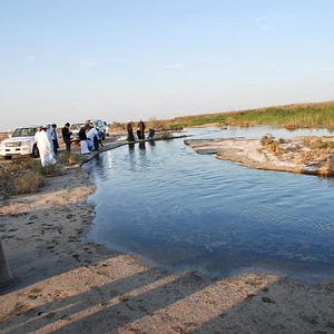 En images : le lac Asfar, la splendeur du désert embrassant l&#39;eau