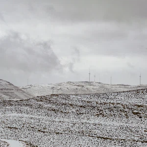 In pictures The white visitor covers the highlands of the south of the Kingdom today, Thursday