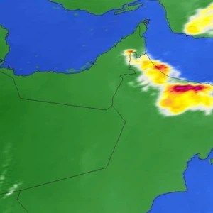 أمطار الخير والرحمة تهطل على مدينة العين